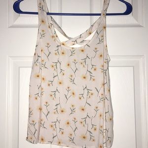 Sunflower cross back top